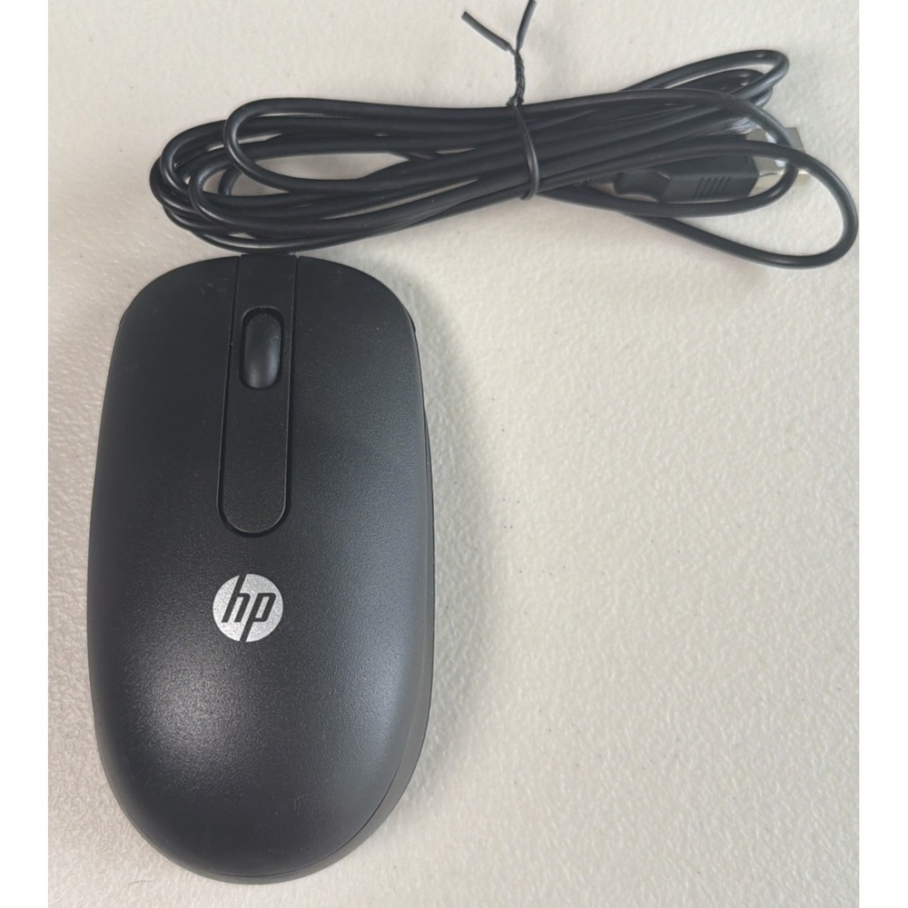 HP Optical Wired Mouse   Black ….mint! Works!